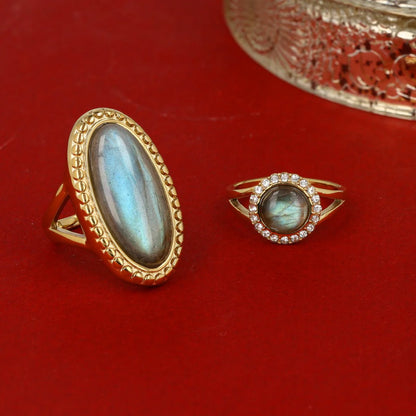 Labradoriet ring glamour