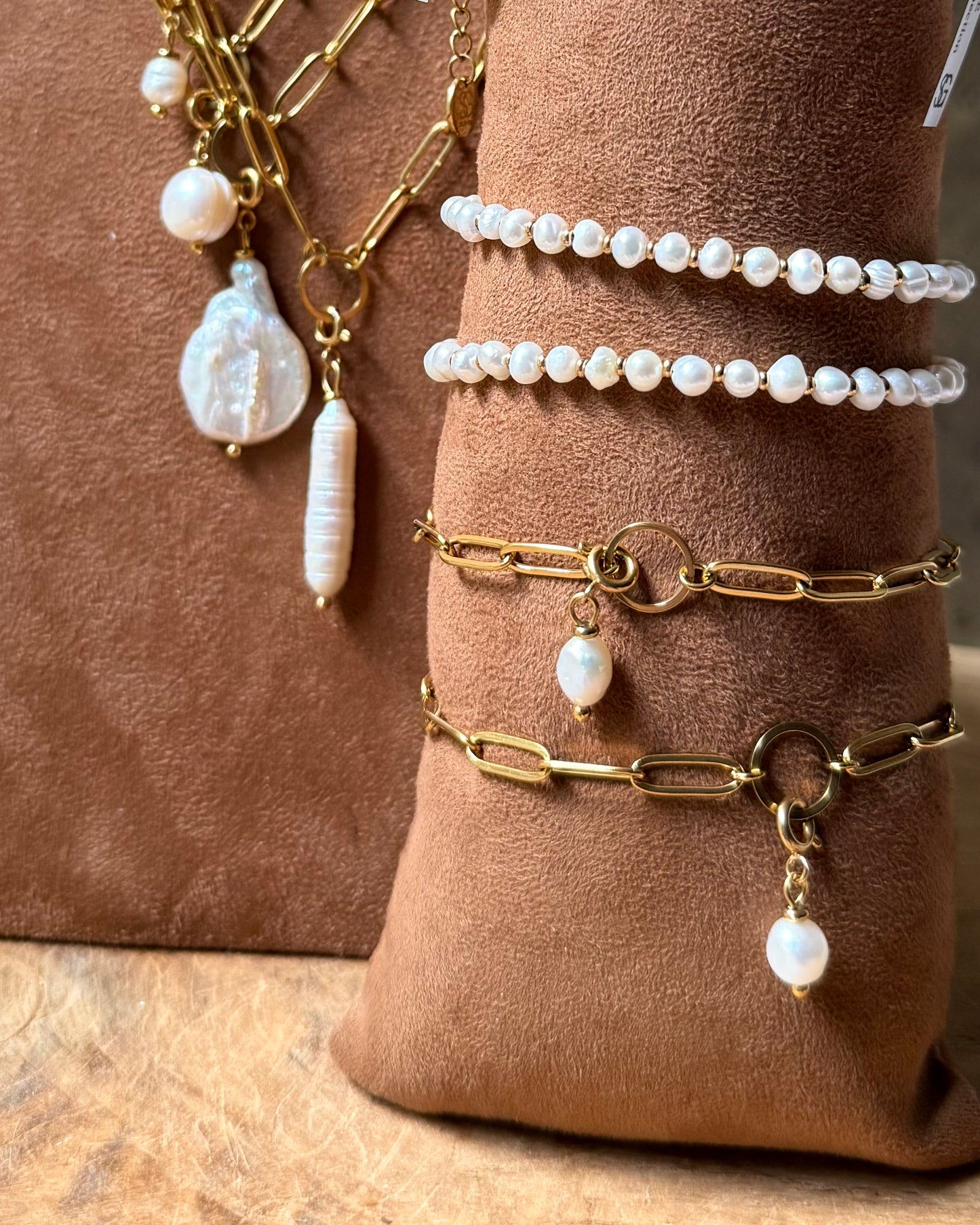 Armband Ziva zoetwaterparel