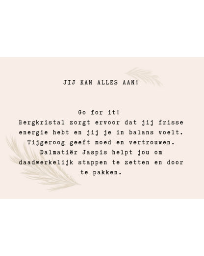 Affirmatie armbandje - Jij kan alles aan!