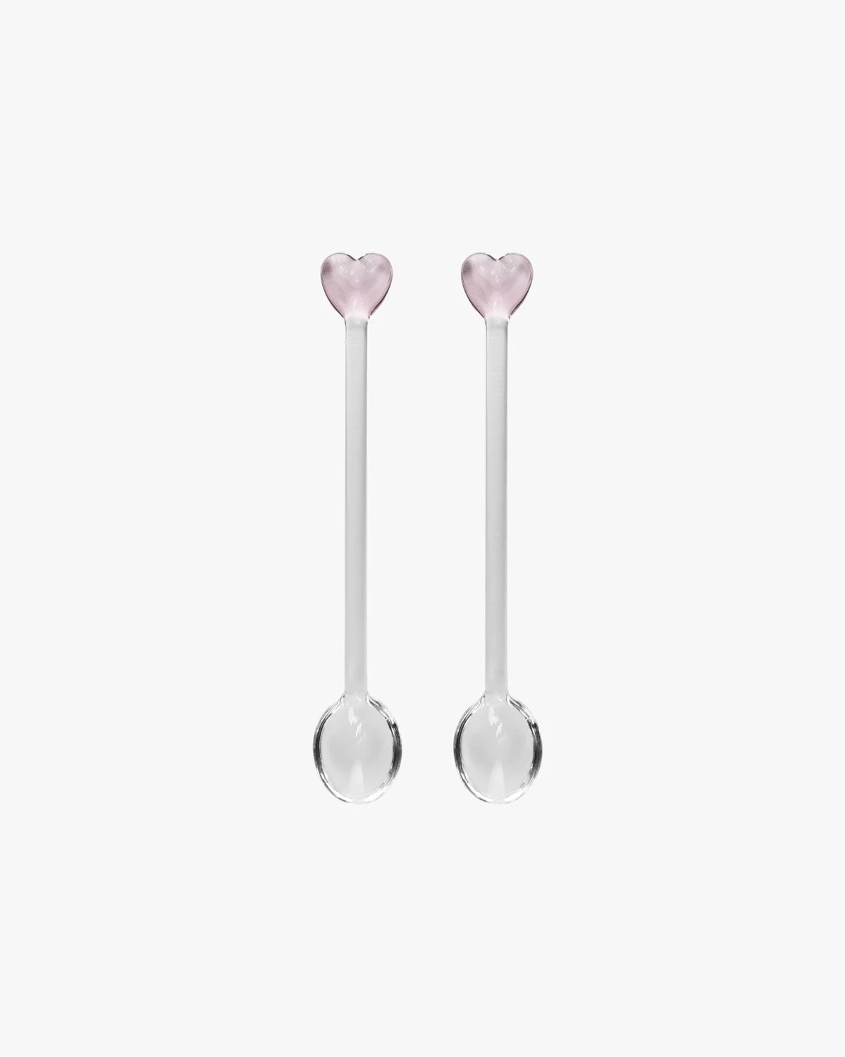 Heart spoons roze (set van twee)