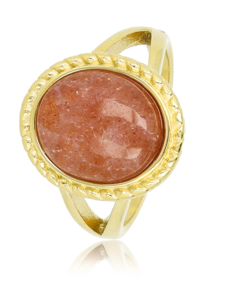 Aardbeienkwarts ring vintage