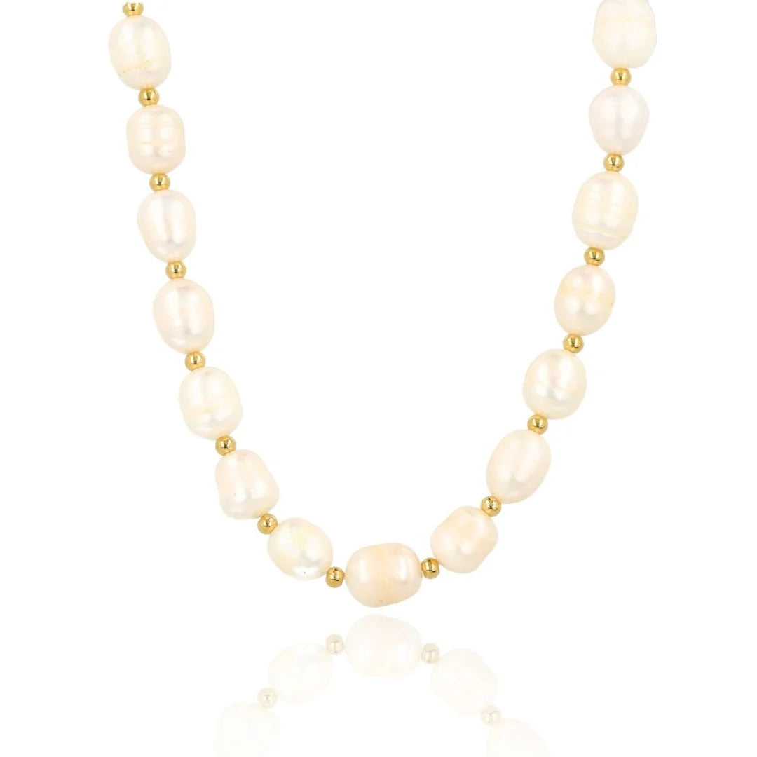 Bold ketting met Zoetwaterparels