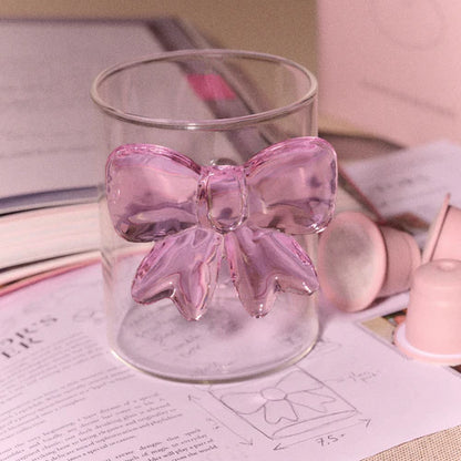 Bow tumbler roze