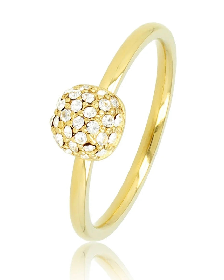 Zirkonia ring klein rond