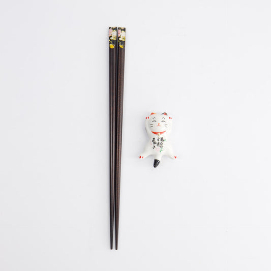 Tokyo Design Studio Chopstick giftset en houder Lucky Cat diverse varianten