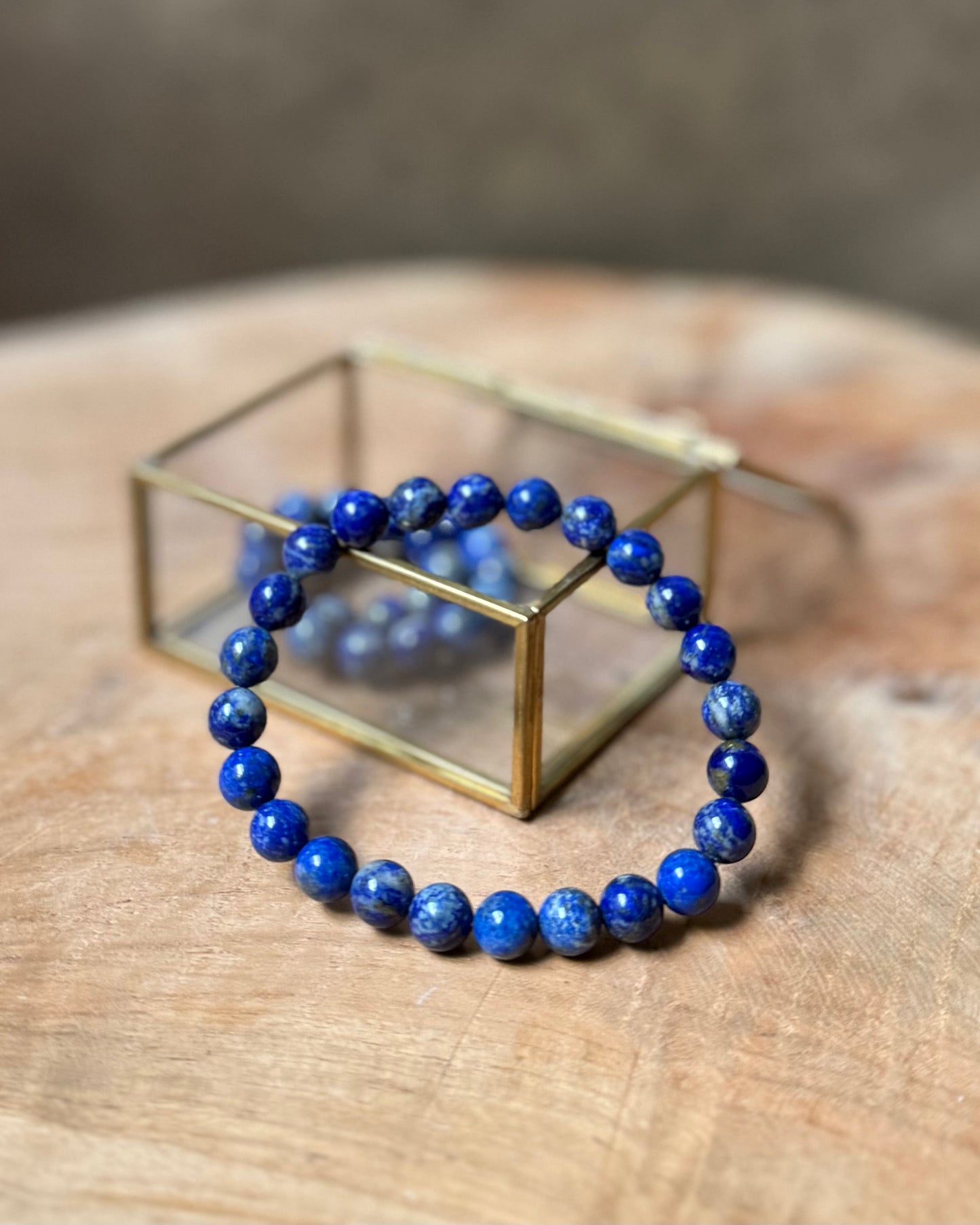 Lapis Lazuli heren kralenarmband 8 mm