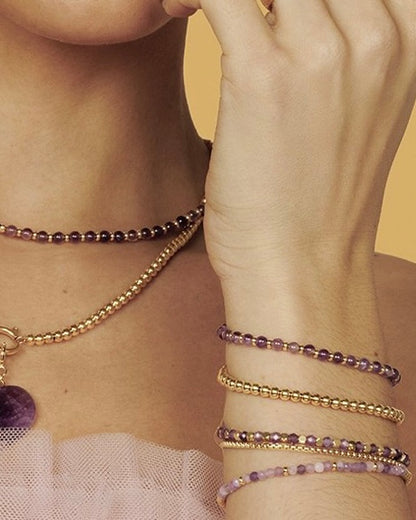 Amethist armband verstelbaar