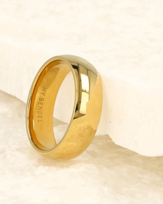 Gouden gladde ring