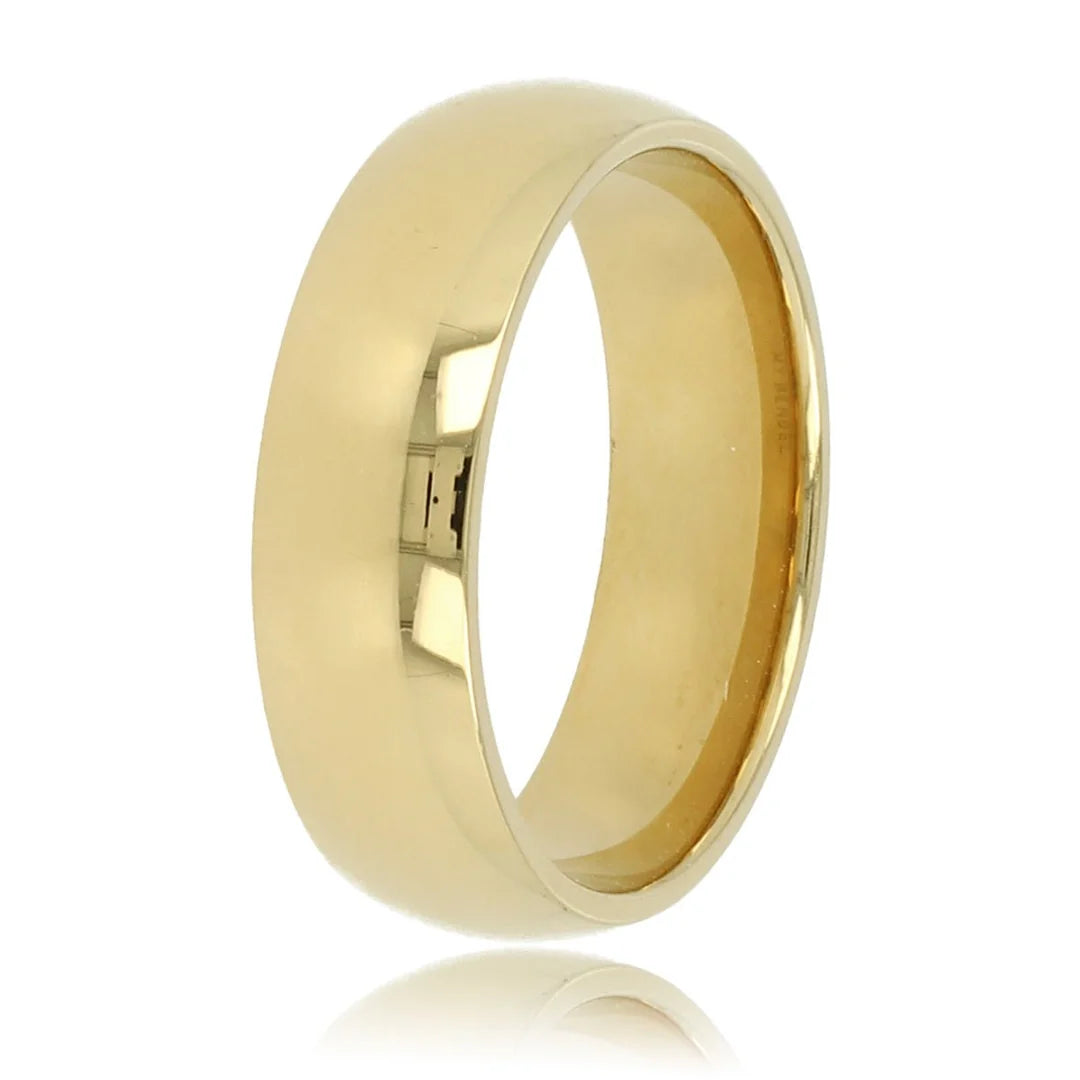 Gouden gladde ring