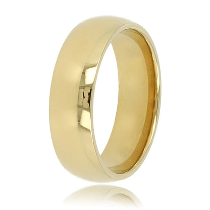 Gouden gladde ring